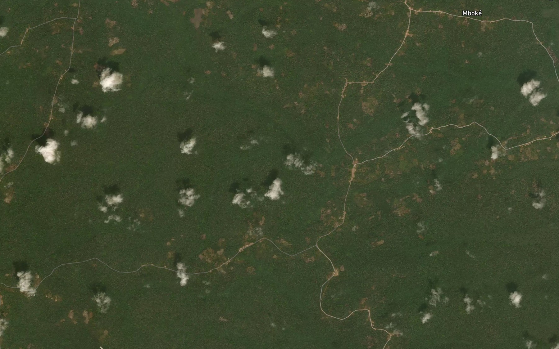 Satellite map of the Mwake