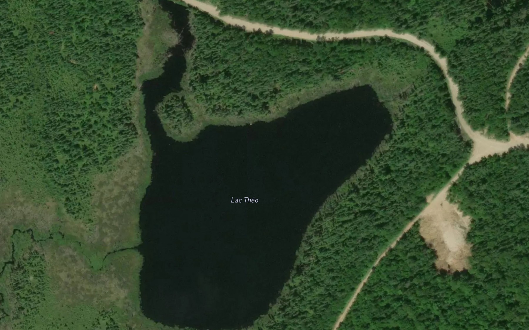 Satellite map of the Lac Theo