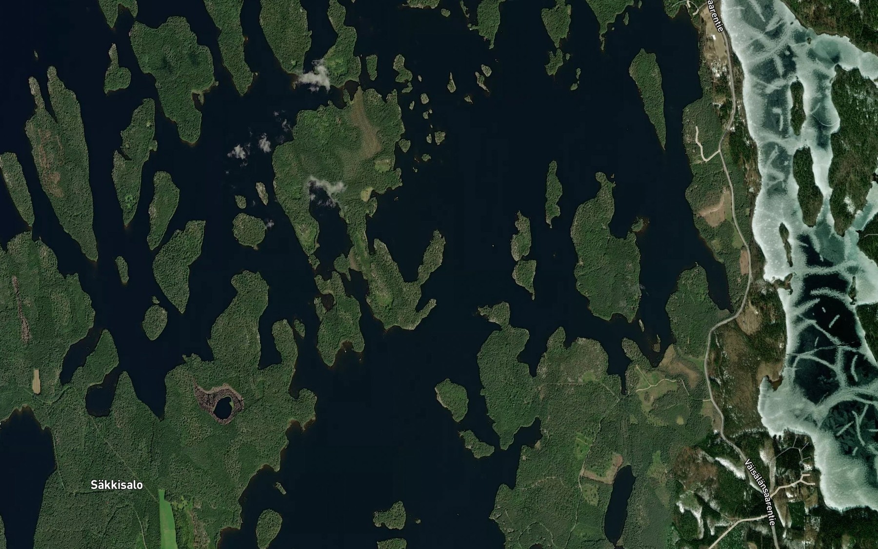 Satellite map of the Syvaapaja