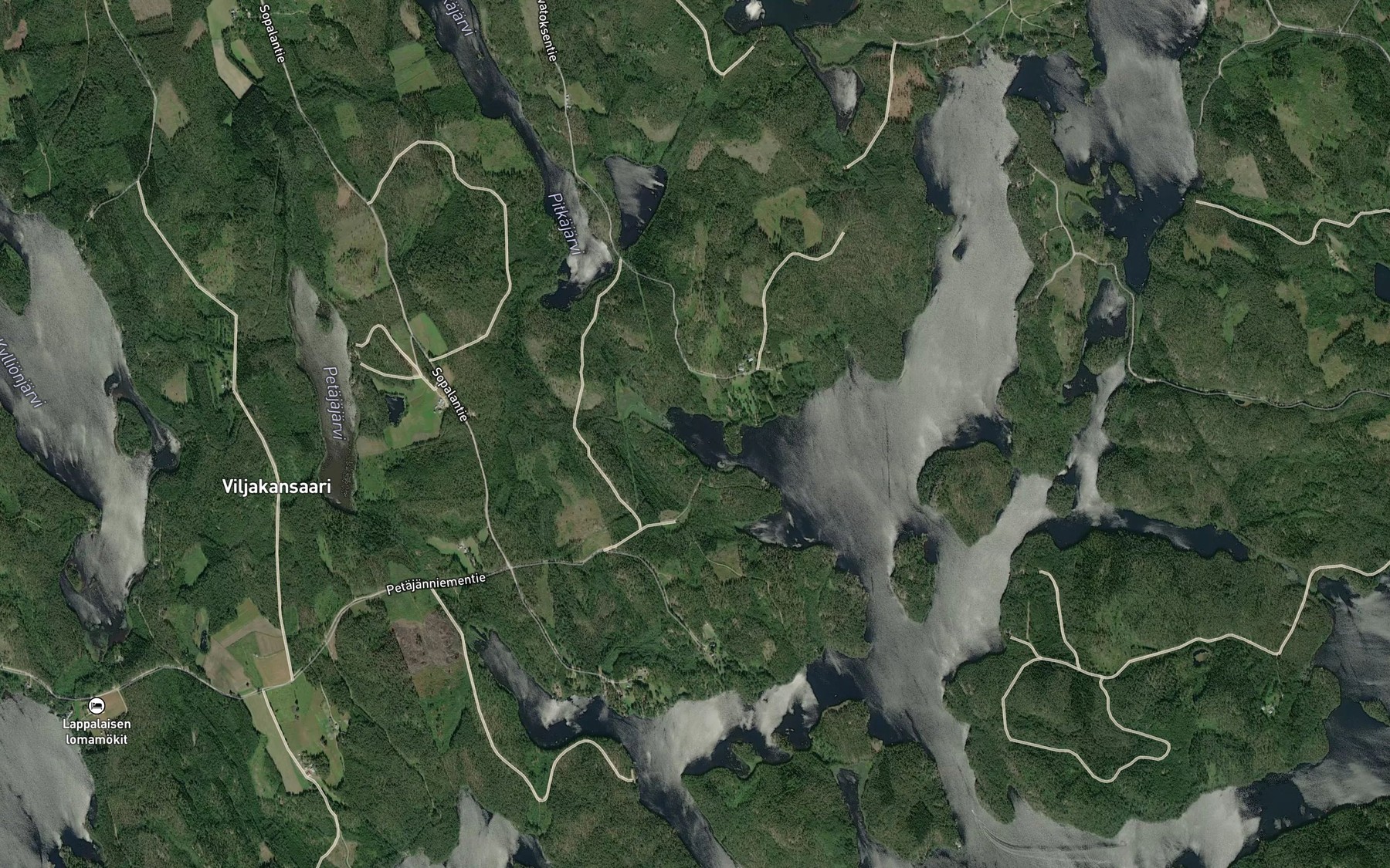 Satellite map of the Kevatoksenlahti