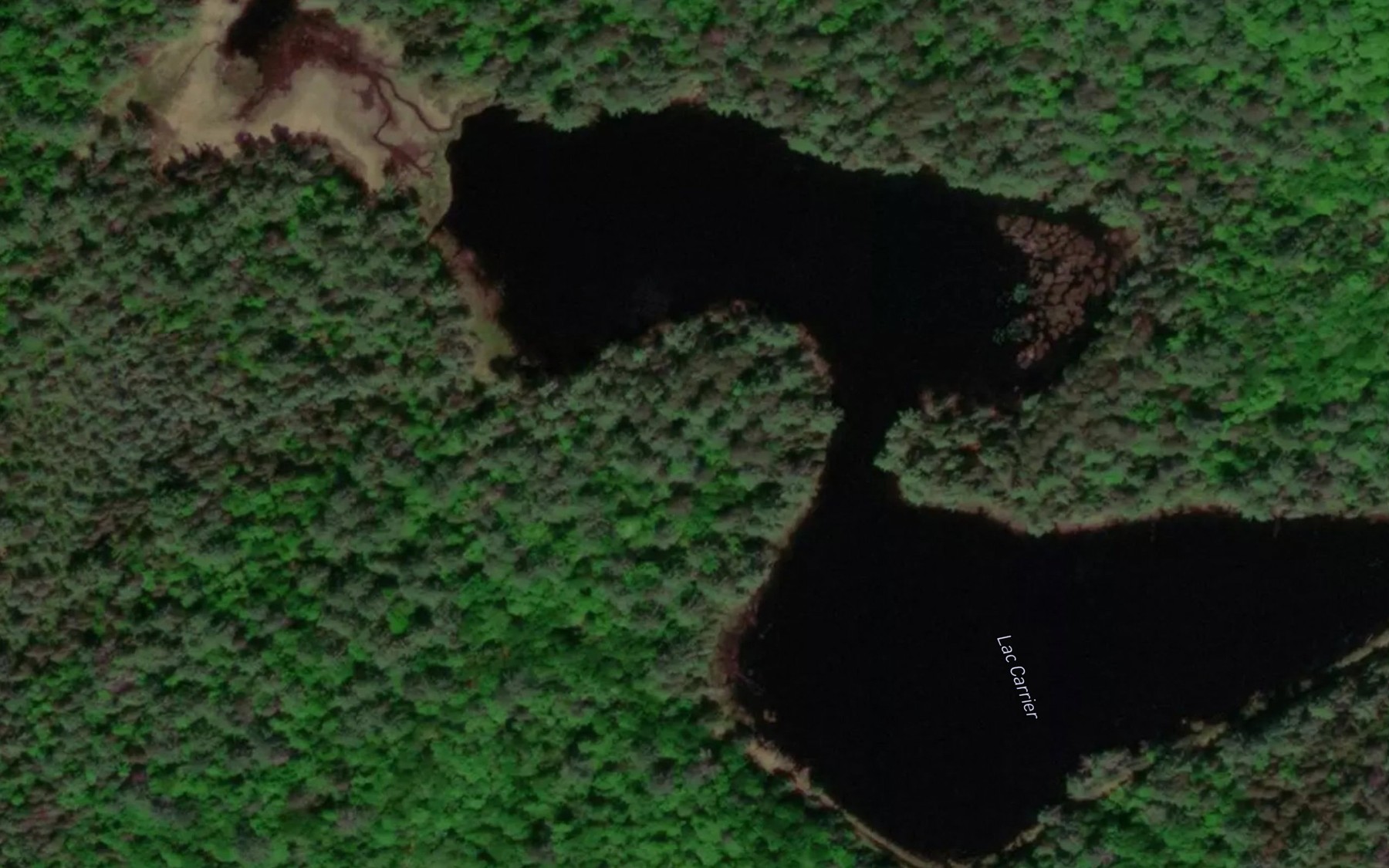Satellite map of the Lac Carrier