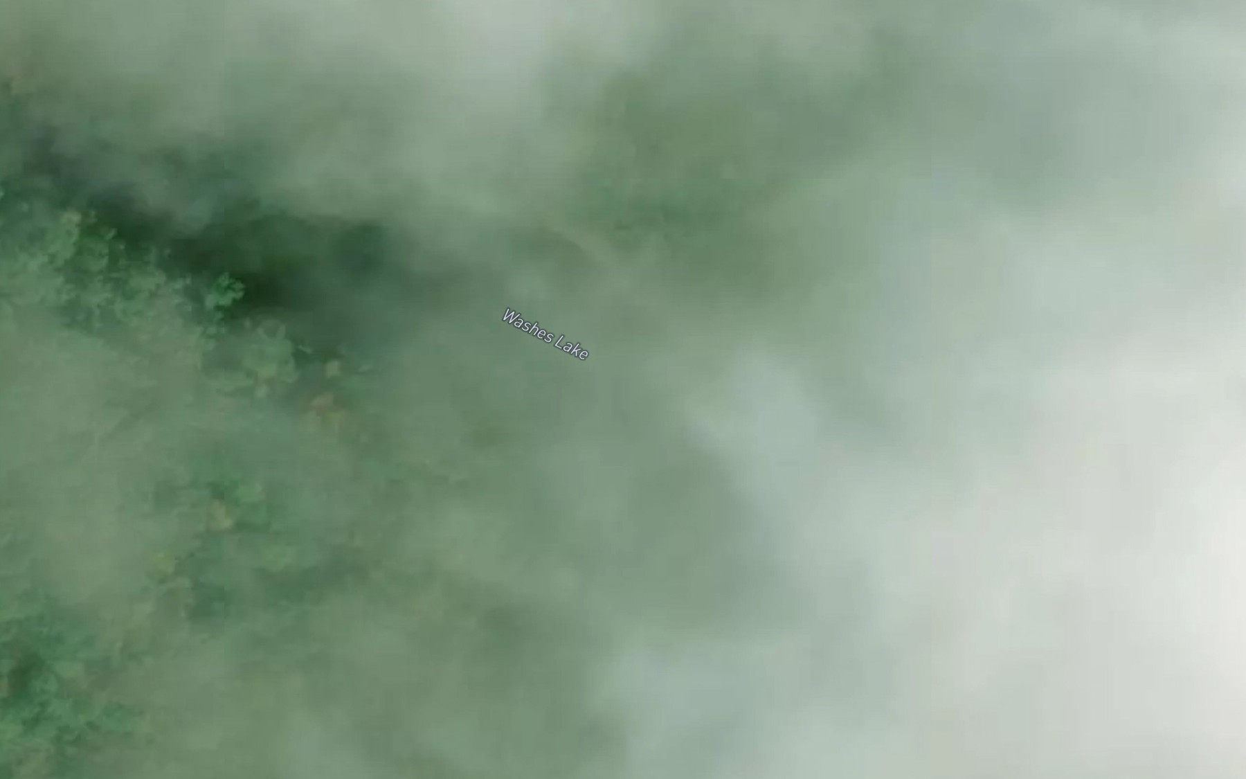 Satellite map of the Washes Lake