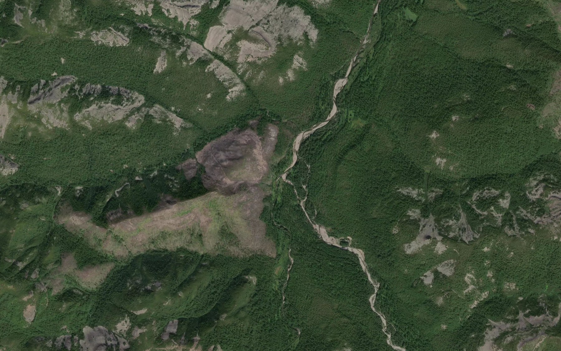 Satellite map of the Levyy Chukmanchan