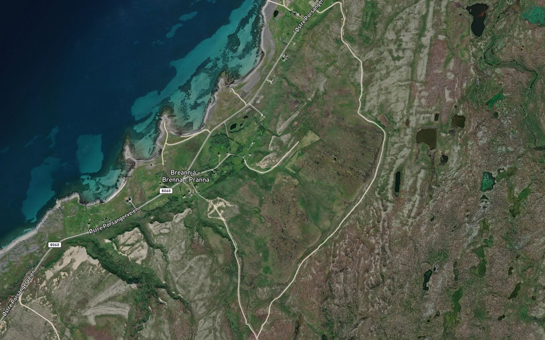 Satellite map of the Luhppojohka