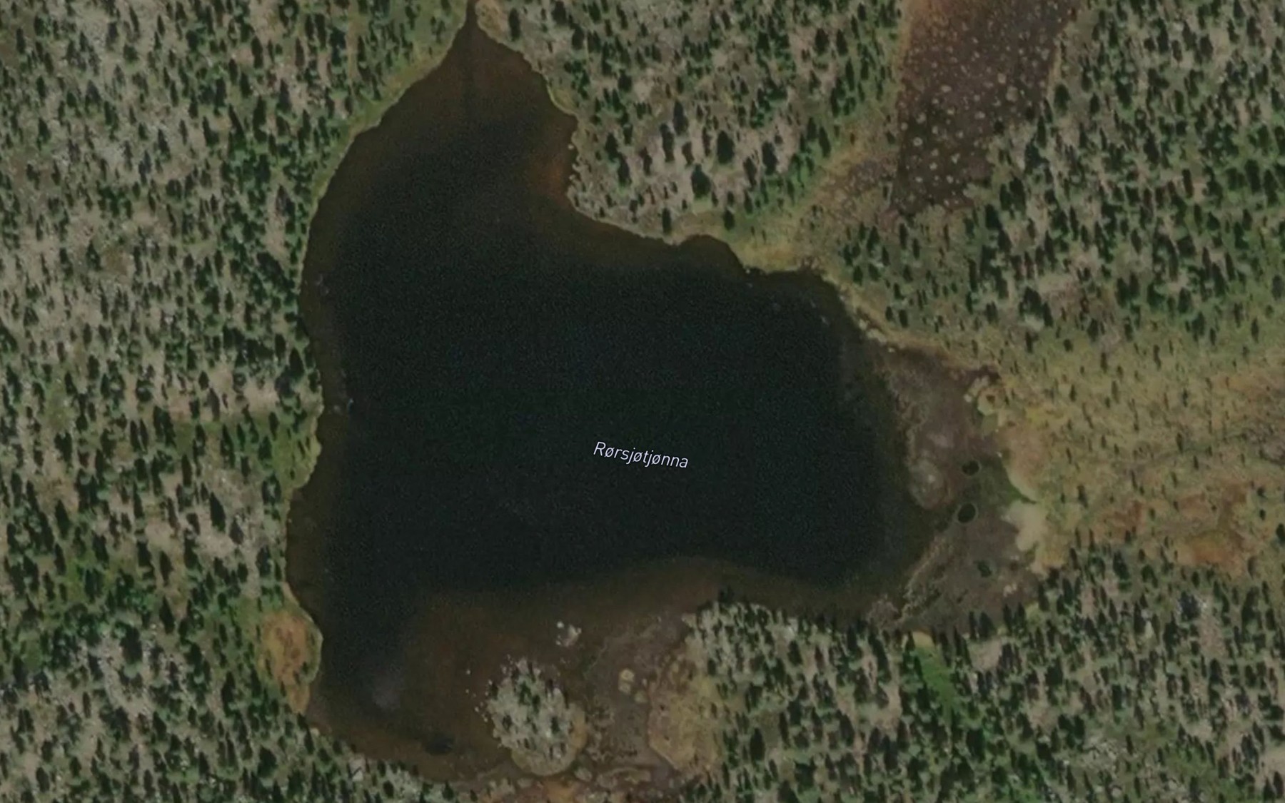 Satellite map of the Rorsjotjorna