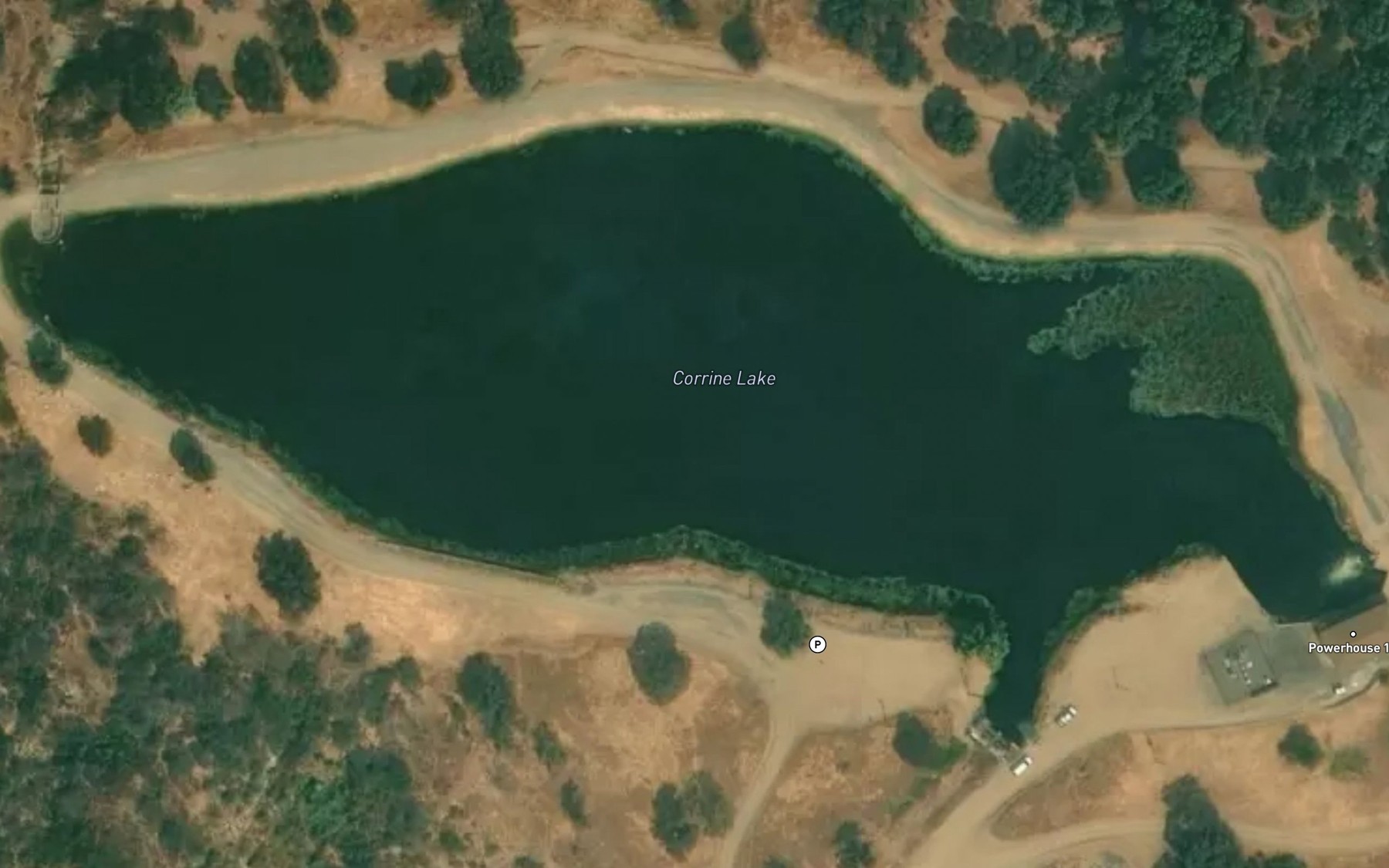 Satellite map of the Corrine Lake