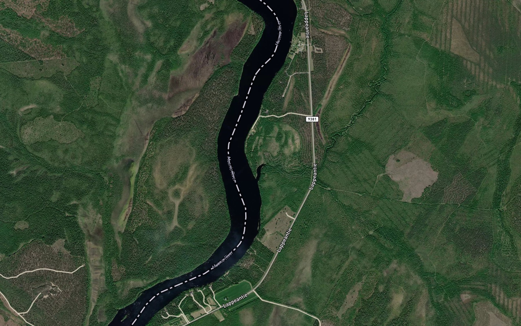 Satellite map of the Aaverjoki
