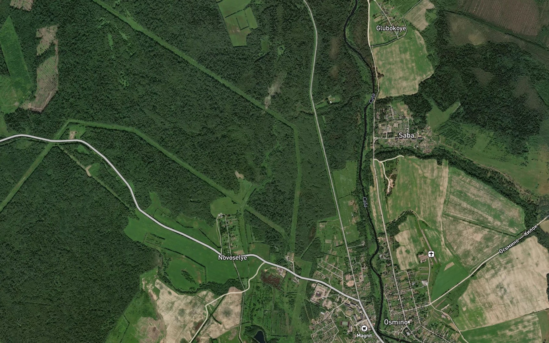 Satellite map of the Bolottse