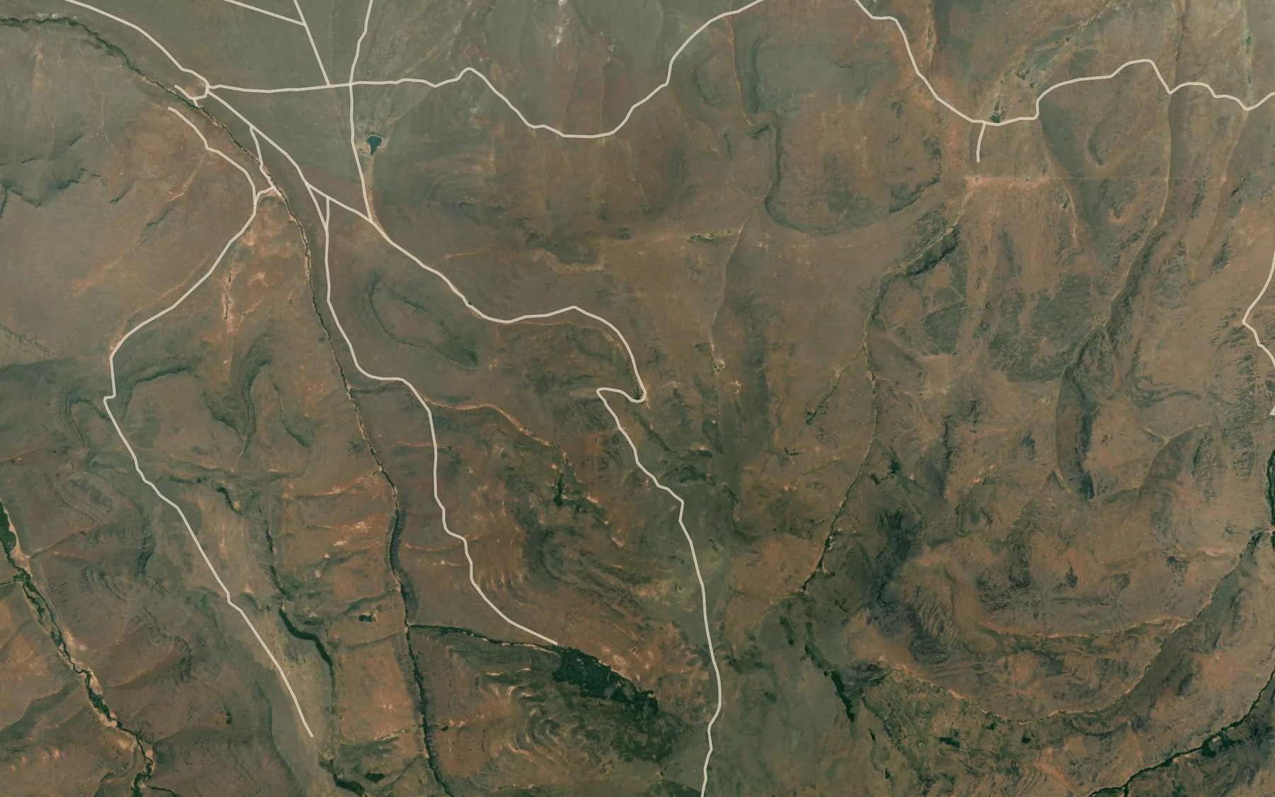 Satellite map of the Grey Spring