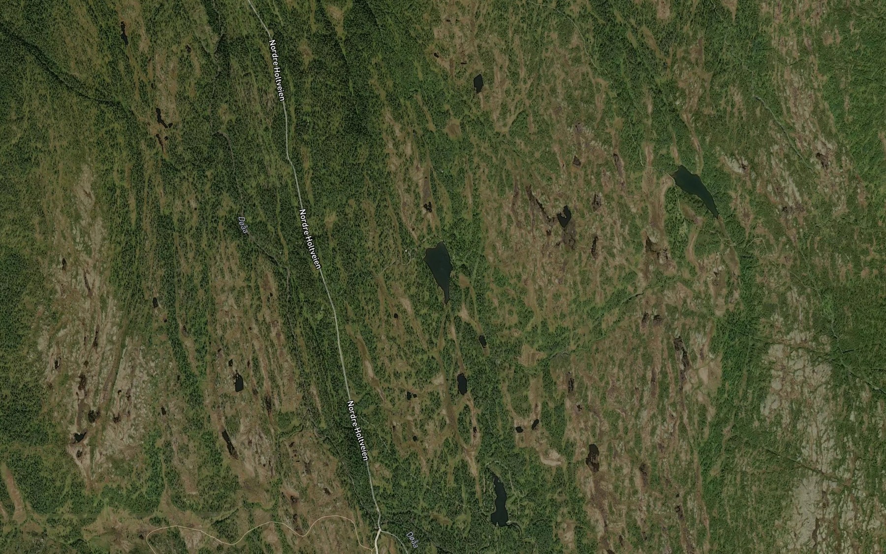 Satellite map of the Nertjorna