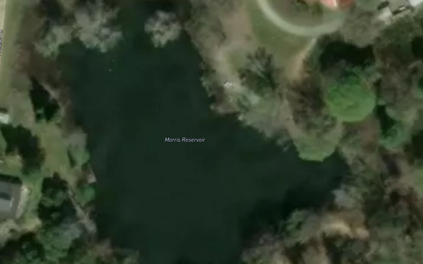 Satellite map of the Morris Reservoir