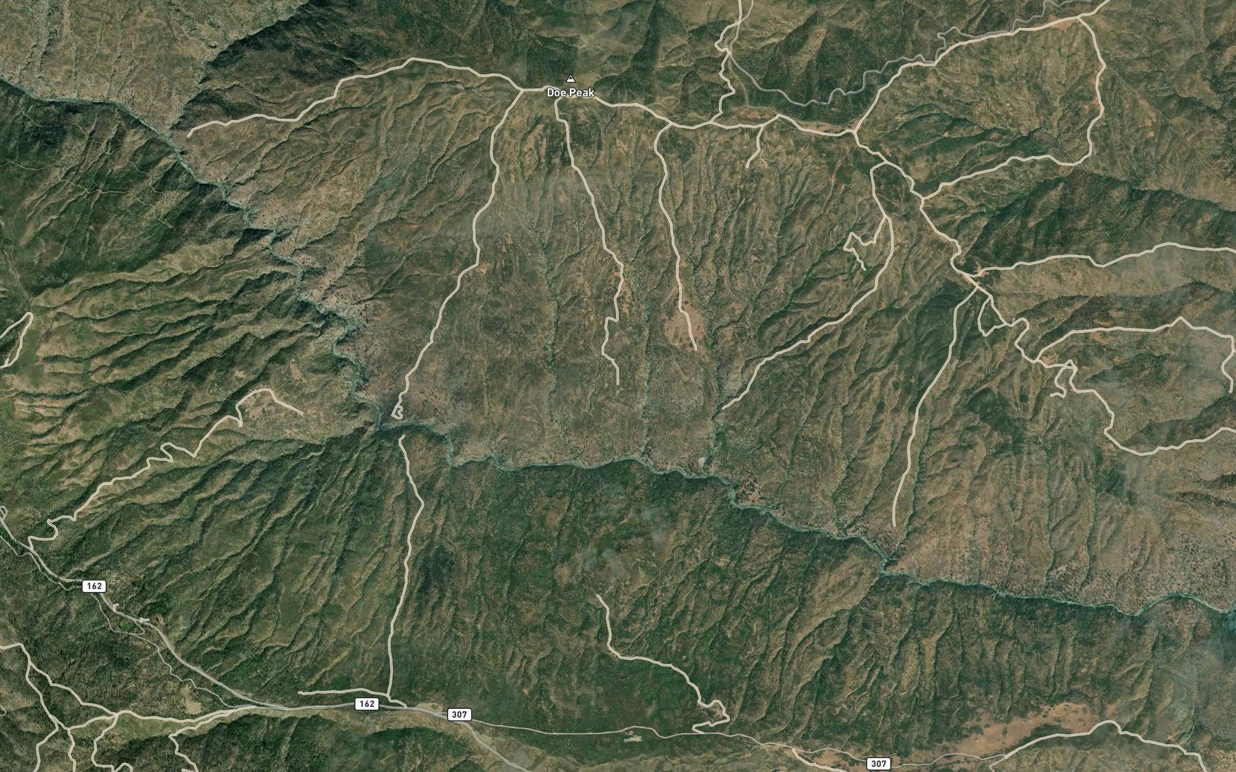 Satellite map of the Hard Spring