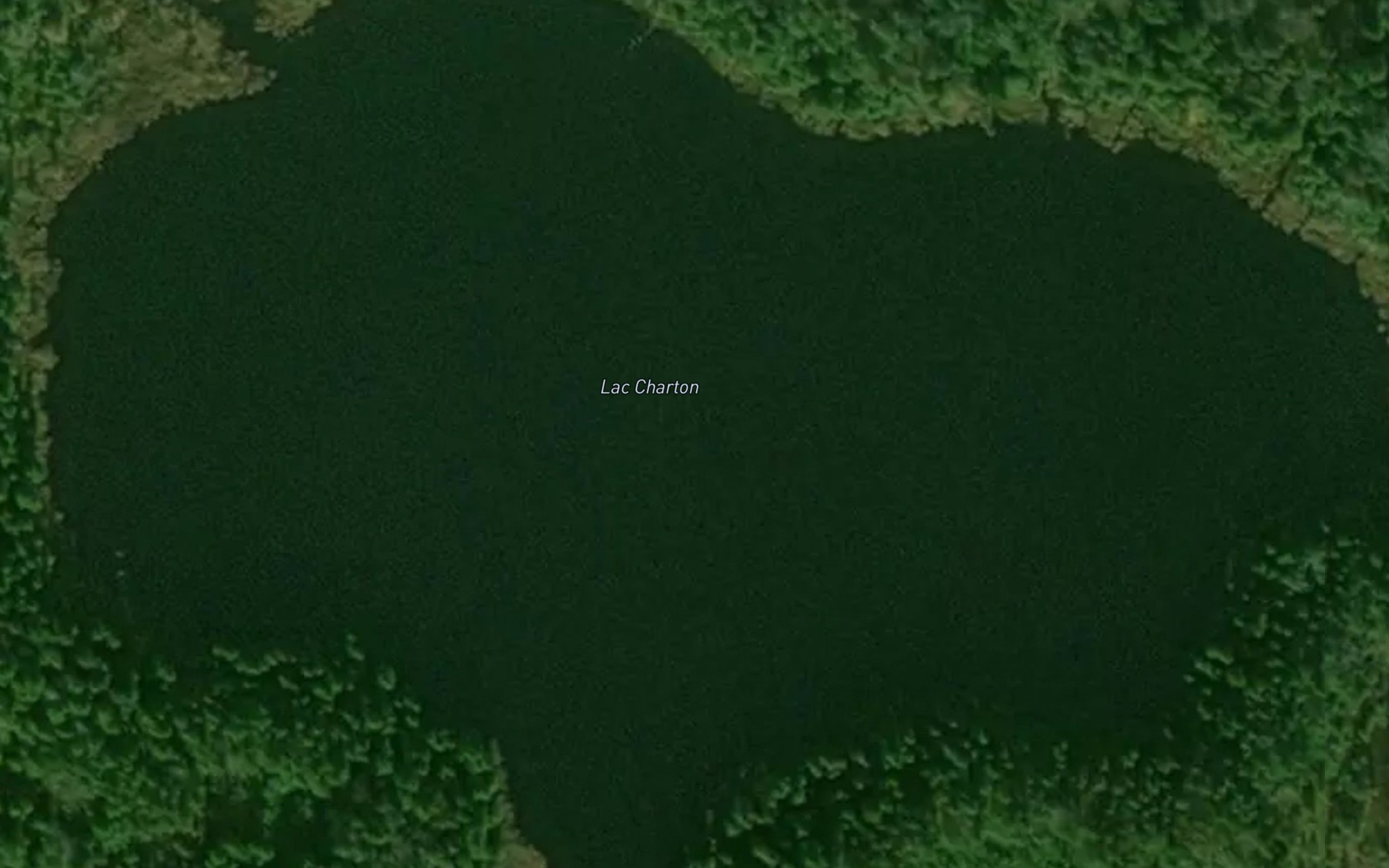 Satellite map of the Lac Charton