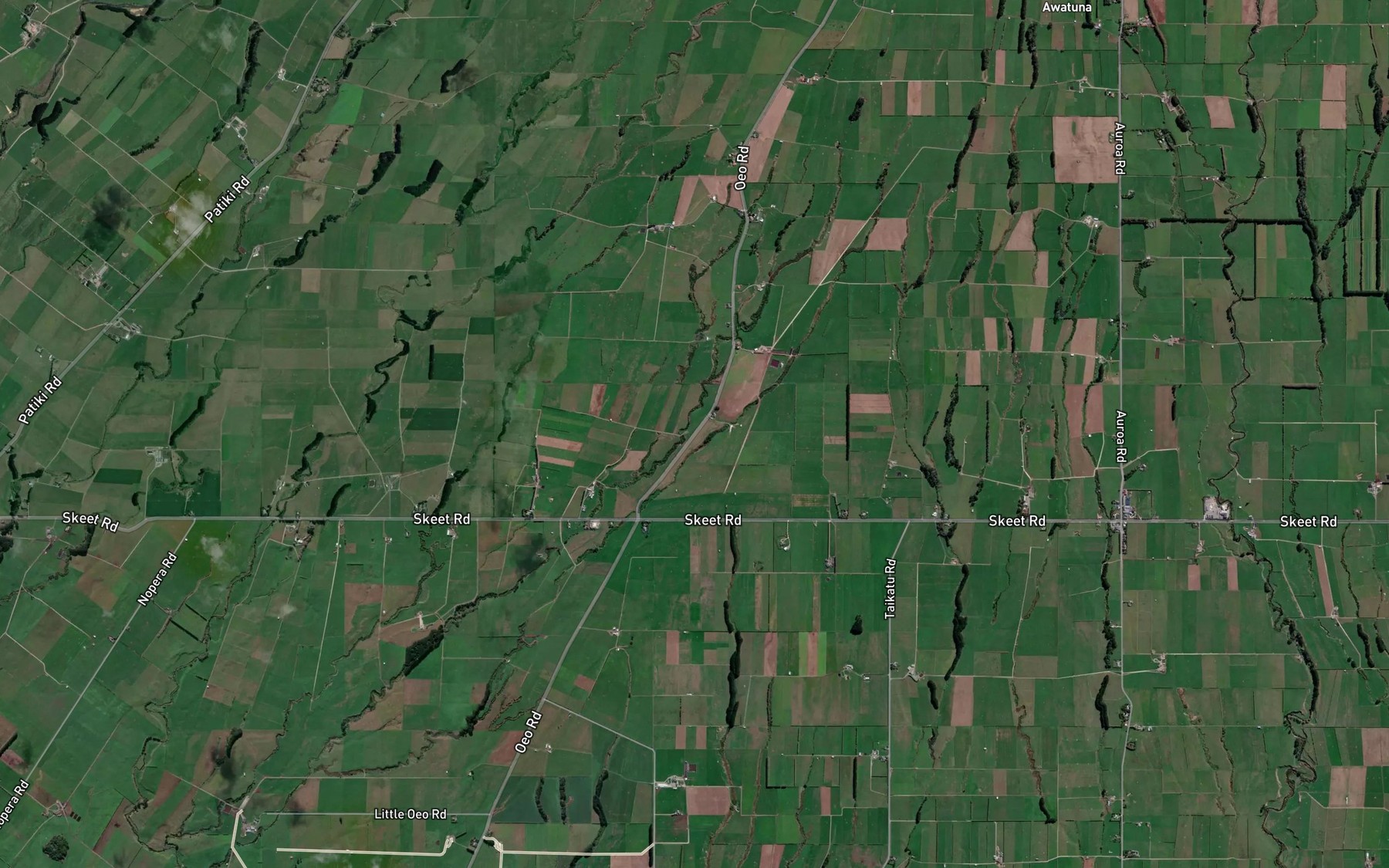 Satellite map of the Rawa Stream