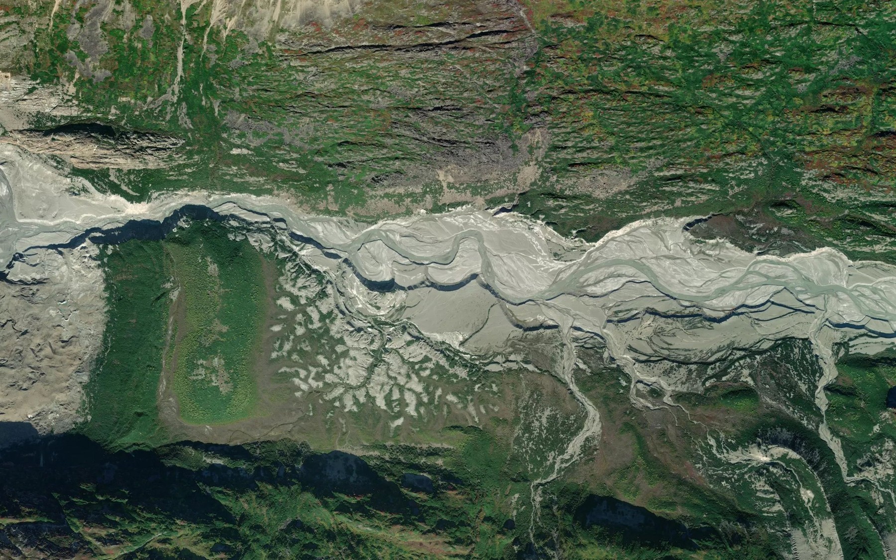 Satellite map of the Barkley Lake