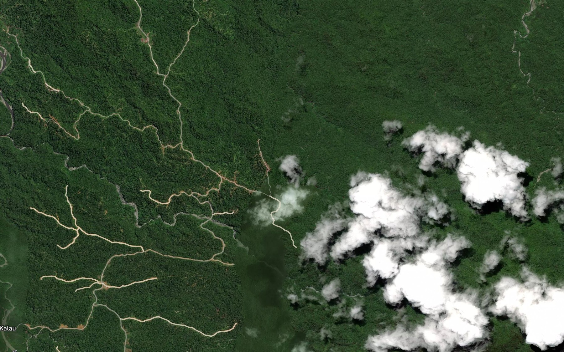 Satellite map of the Ibleli Creek