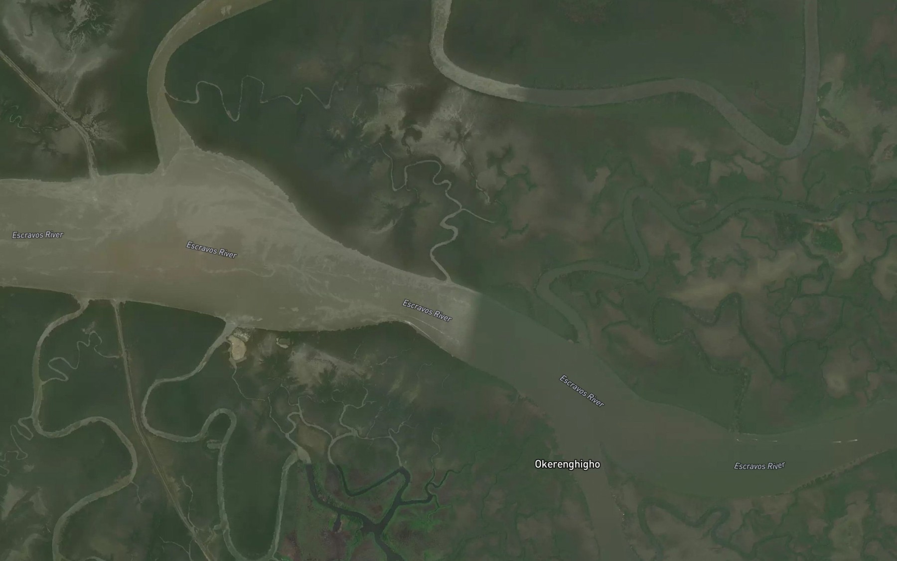 Satellite map of the Fuasho Creek