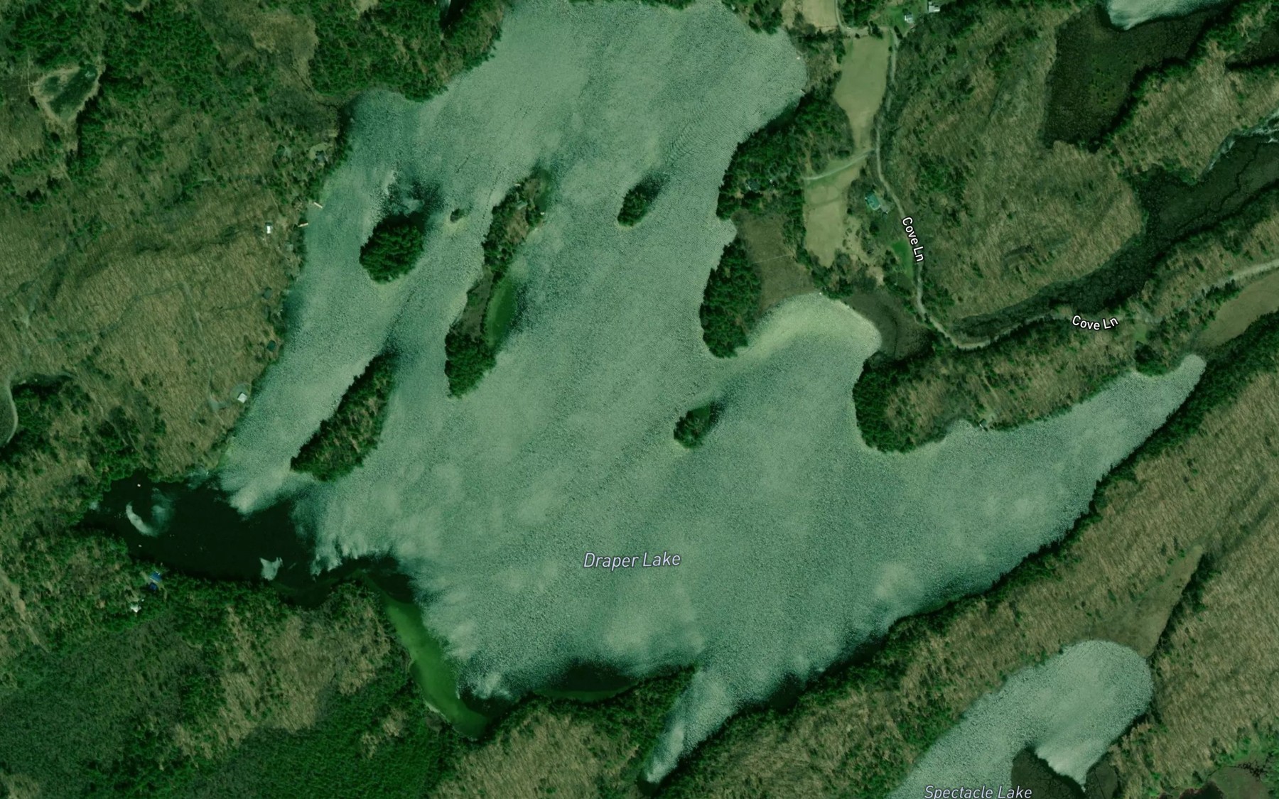 Satellite map of the Draper Lake