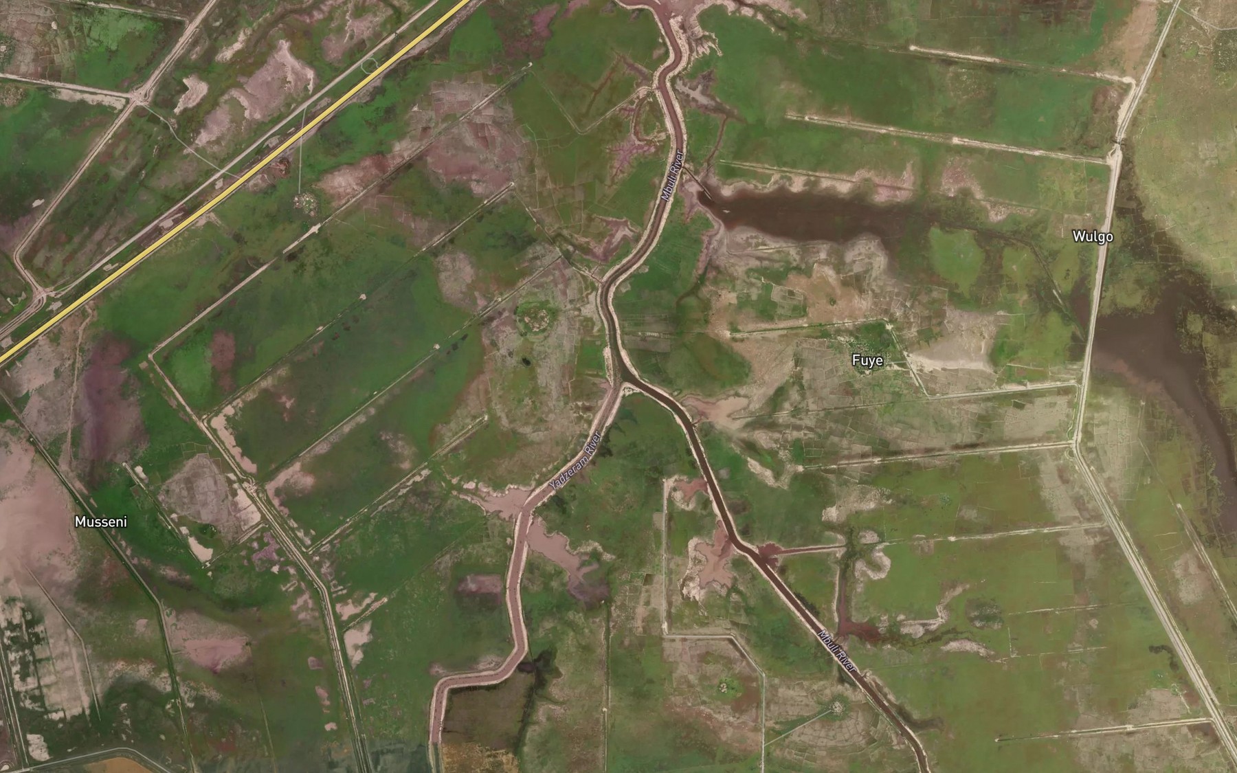 Satellite map of the Yedseram