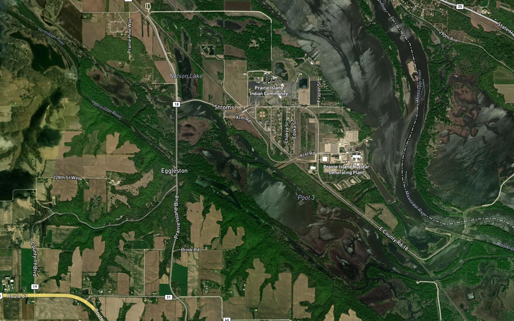 Satellite map of the Indian Slough