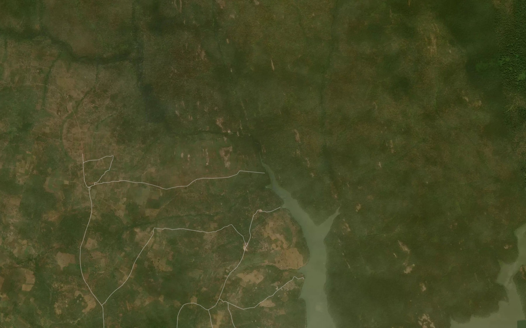 Satellite map of the River Owu