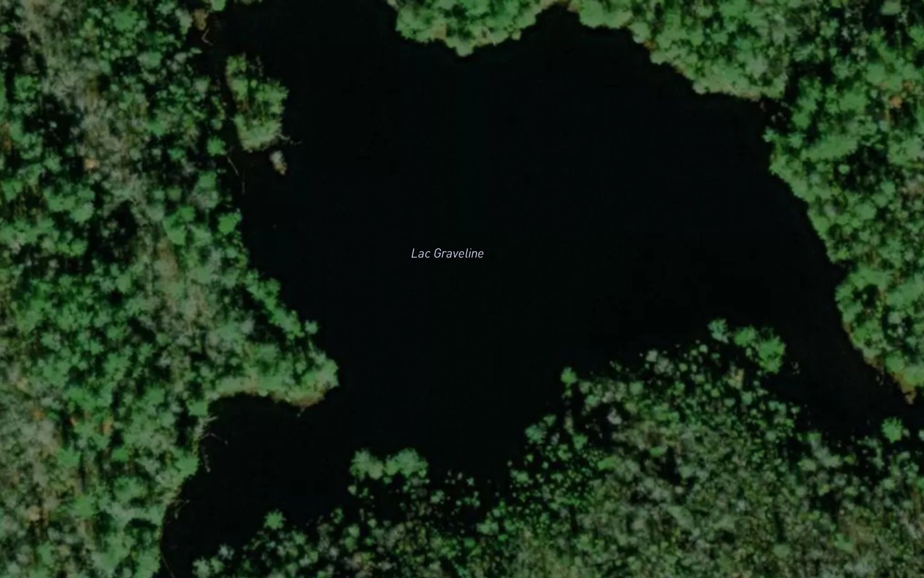 Satellite map of the Lac Graveline