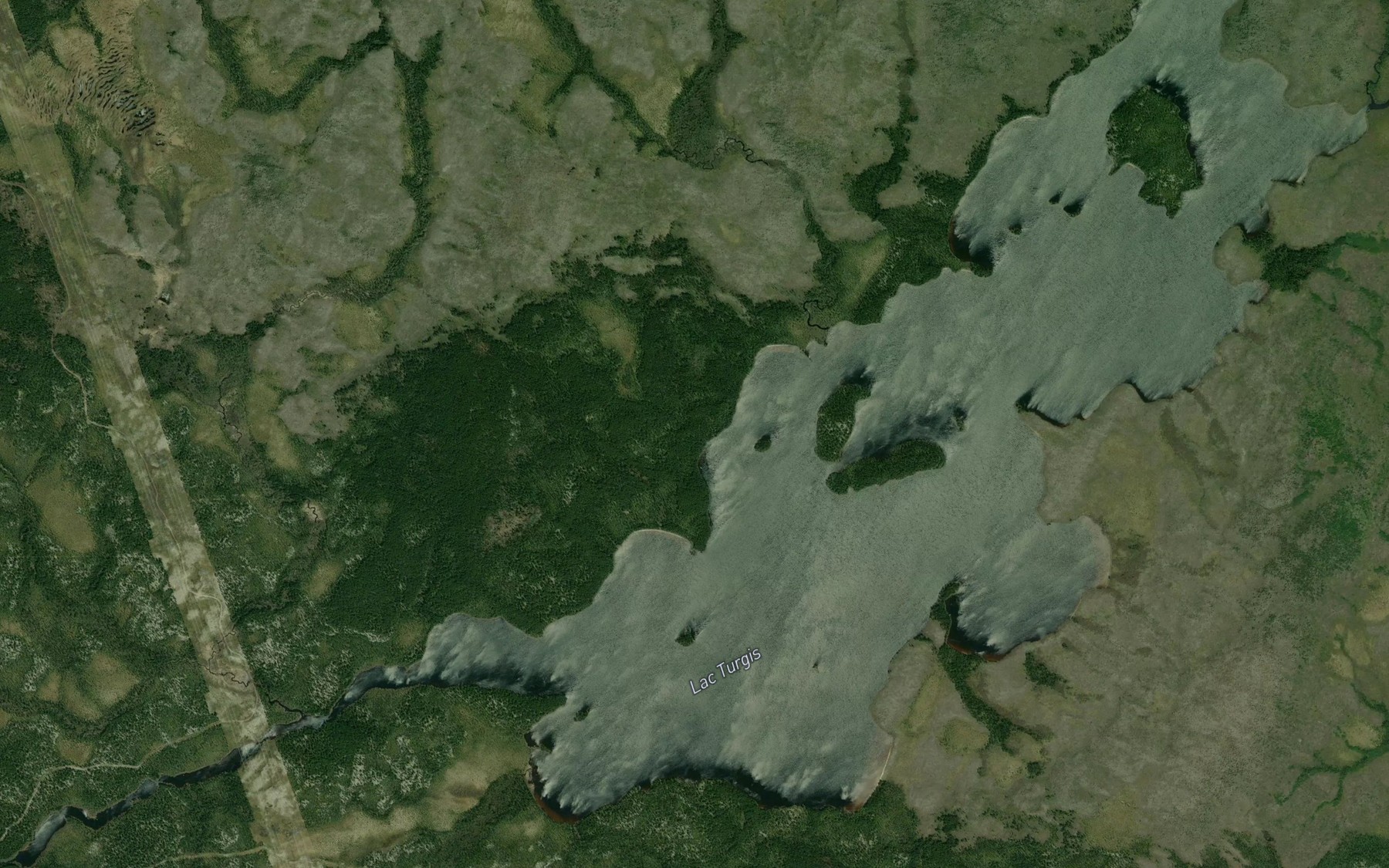 Satellite map of the Lac Turgis