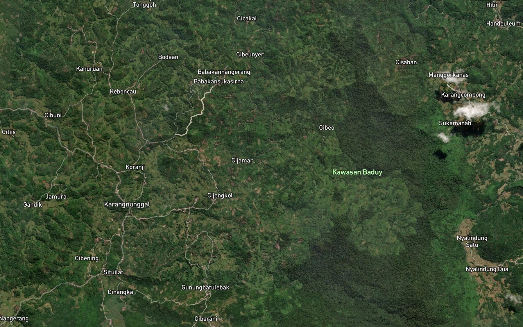 Satellite map of the Ci Barani