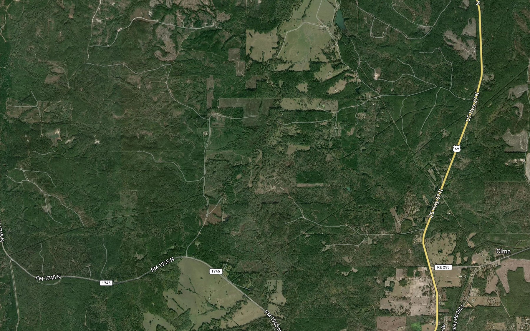 Satellite map of the Big Dry Creek