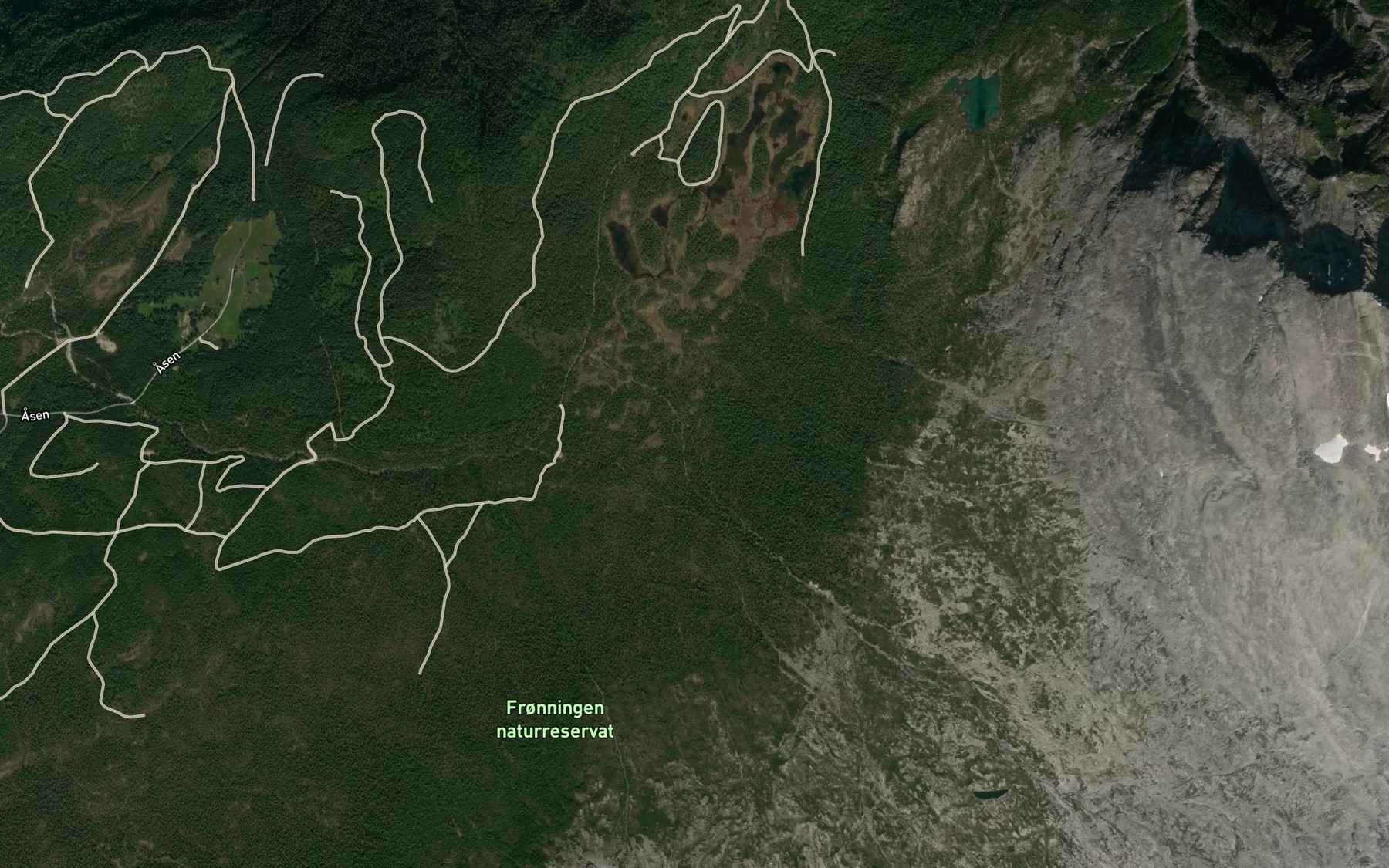 Satellite map of the Bleielvi
