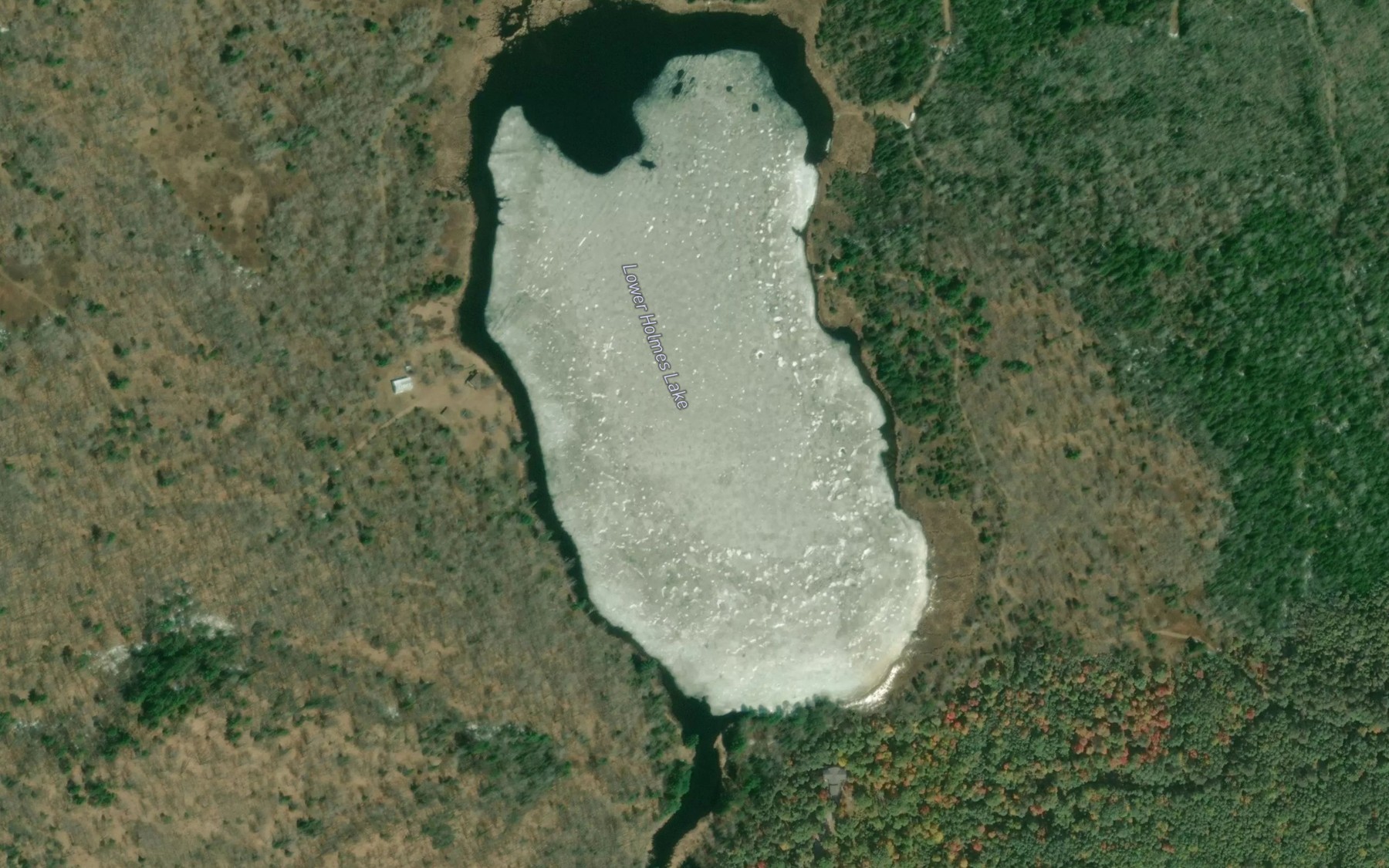 Satellite map of the Lower Holmes Lake