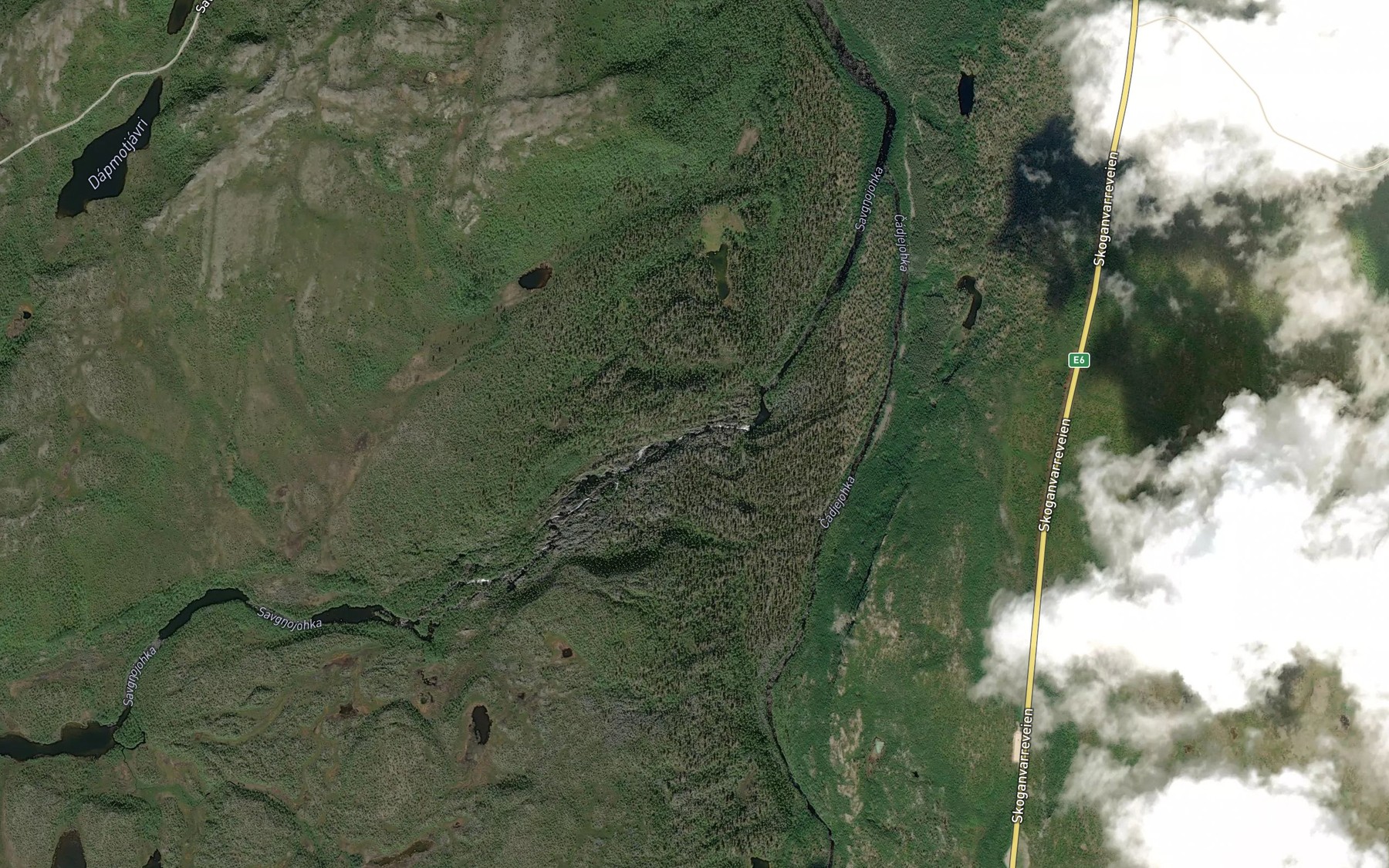Satellite map of the Savgnugarni