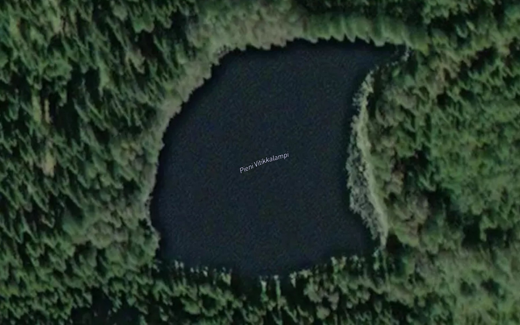 Satellite map of the Pieni Vitikkalampi