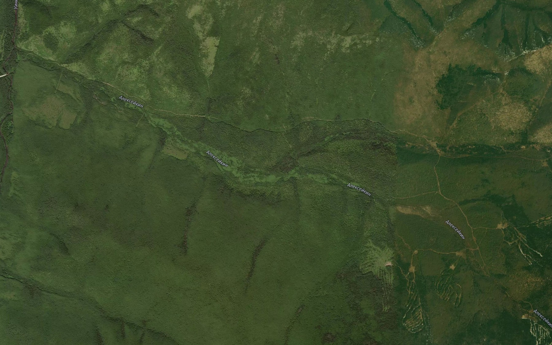 Satellite map of the Uval'nyy