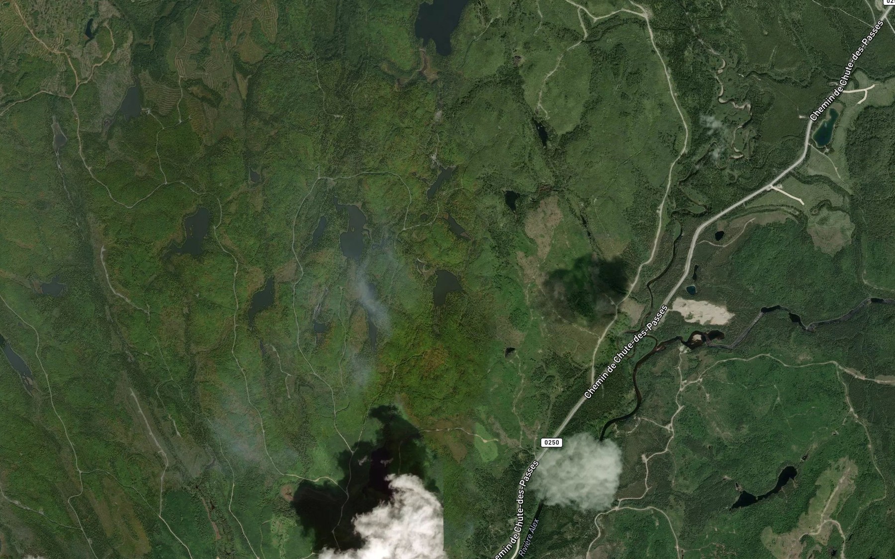Satellite map of the Lac du Trappeur