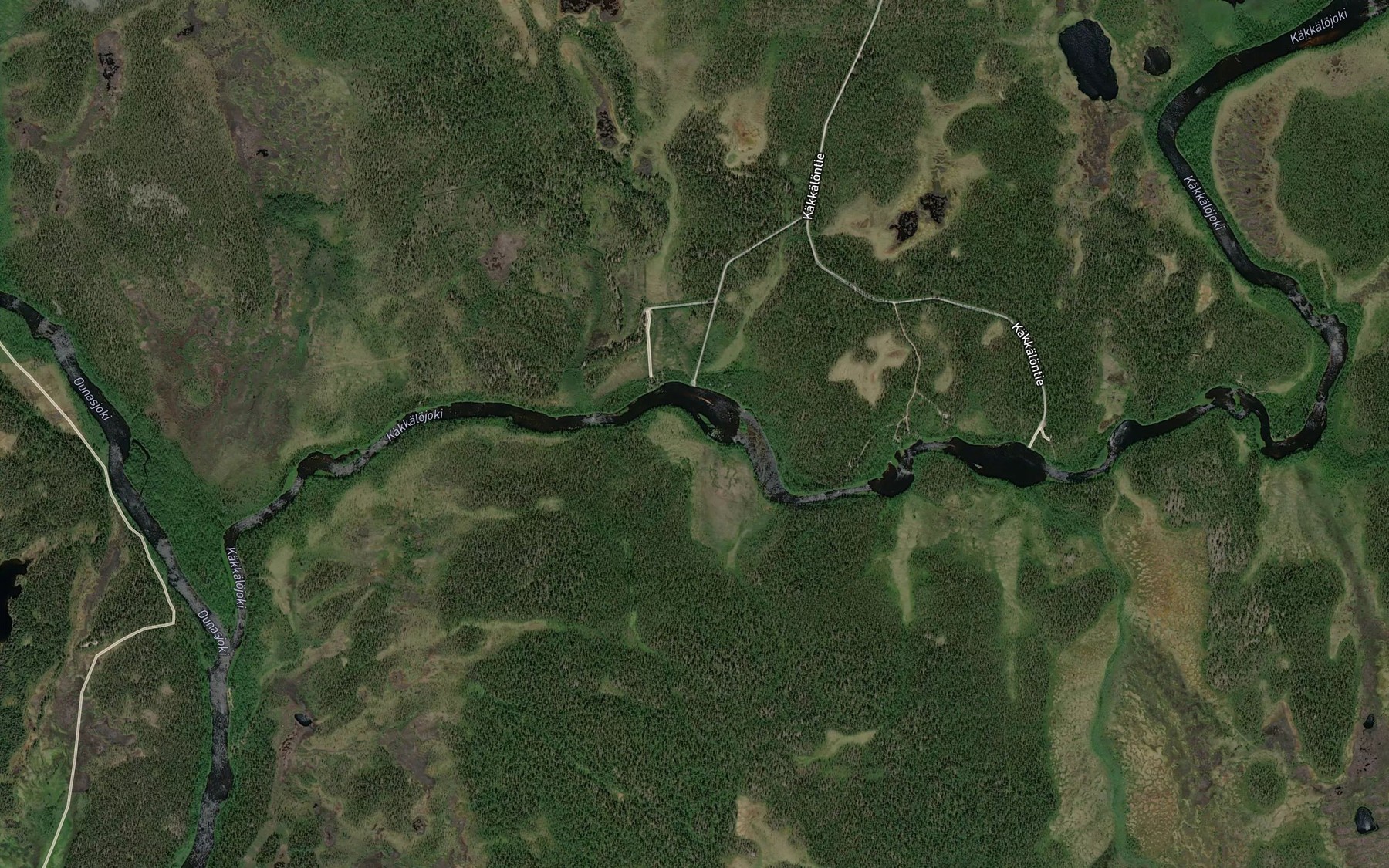 Satellite map of the Kakkalojoki