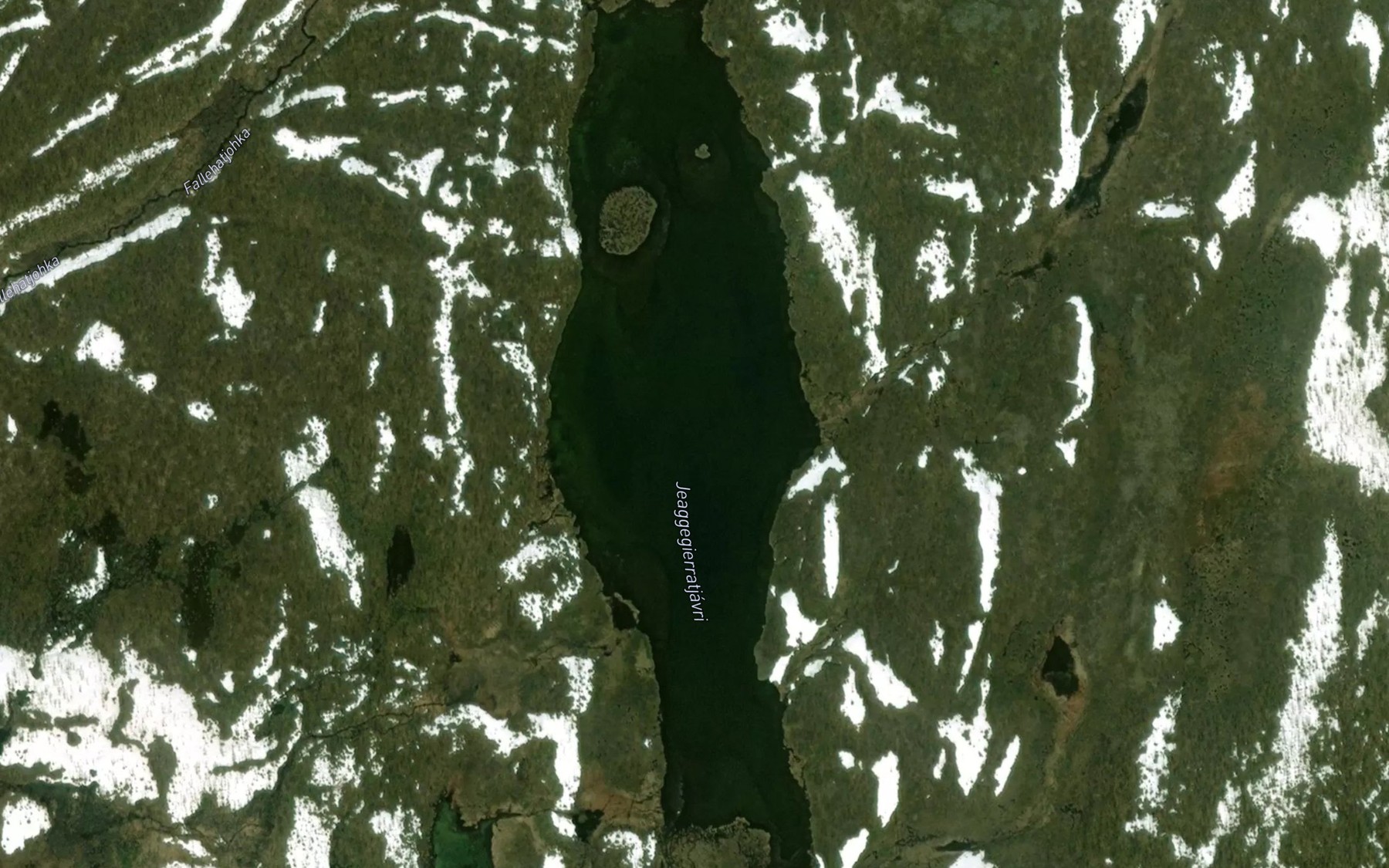Satellite map of the Jaeggegierratjavri