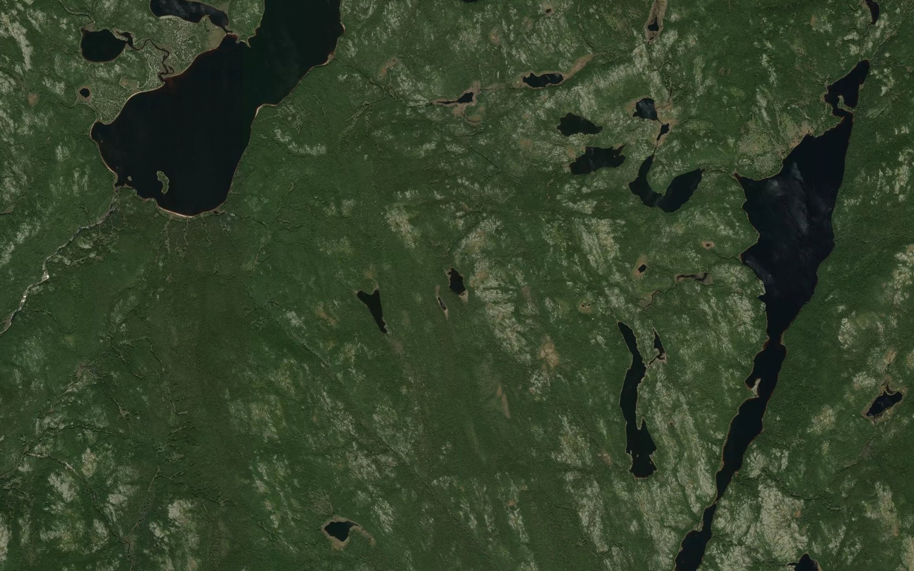 Satellite map of the Lac Milhoire