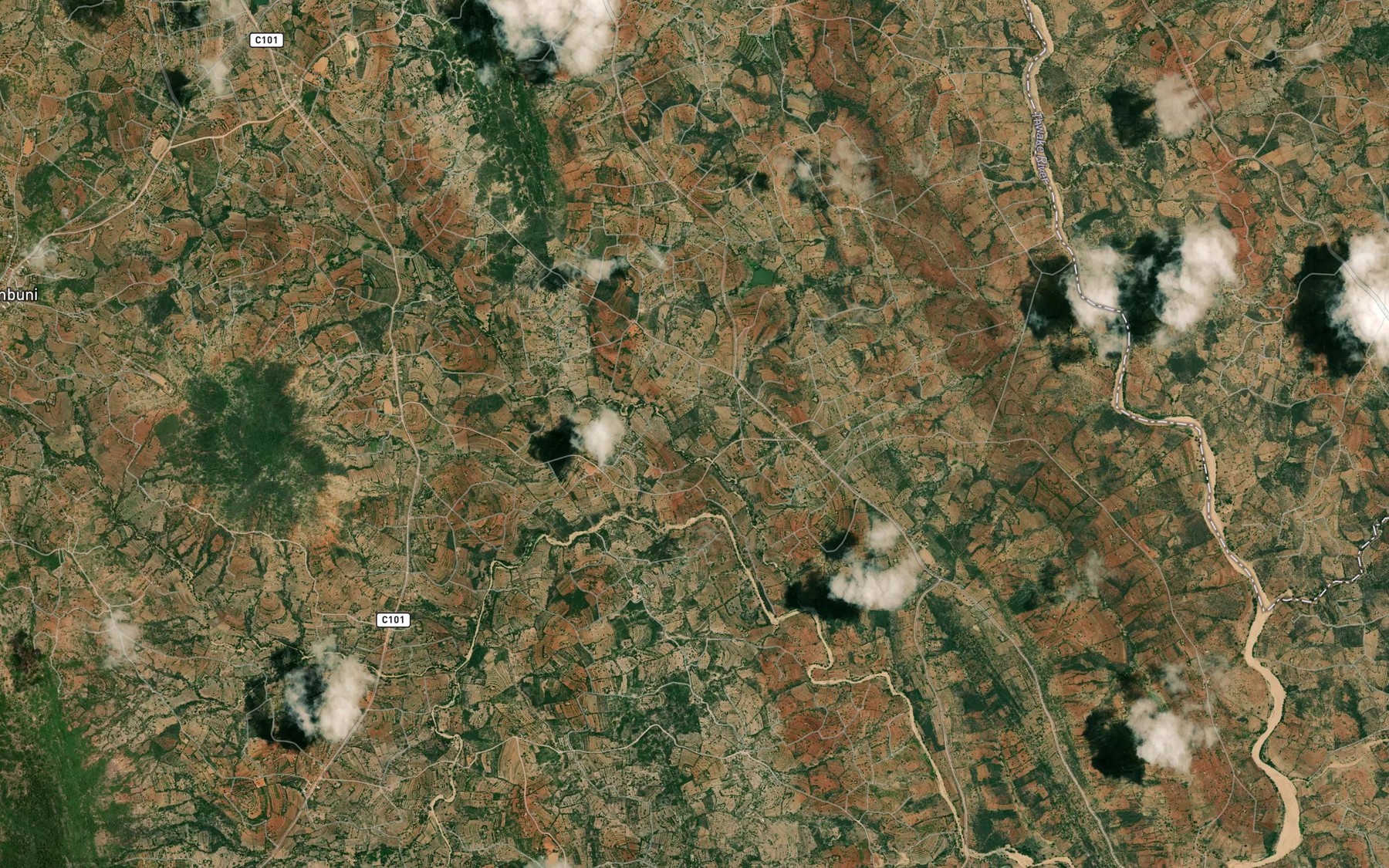 Satellite map of the Kyanya