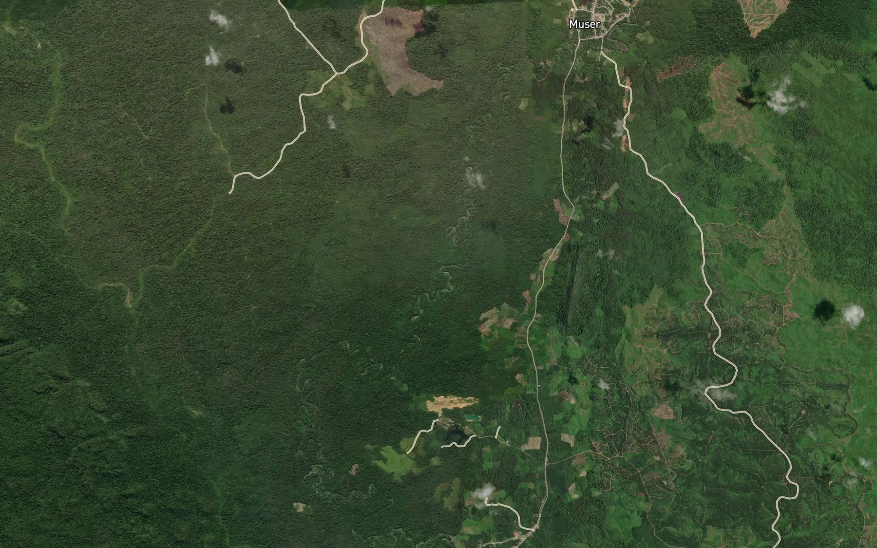 Satellite map of the Sungai Miyatu