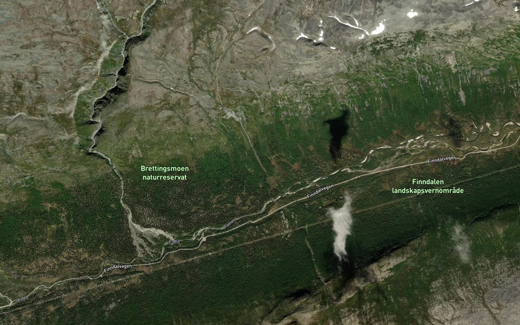 Satellite map of the Kvitgrove