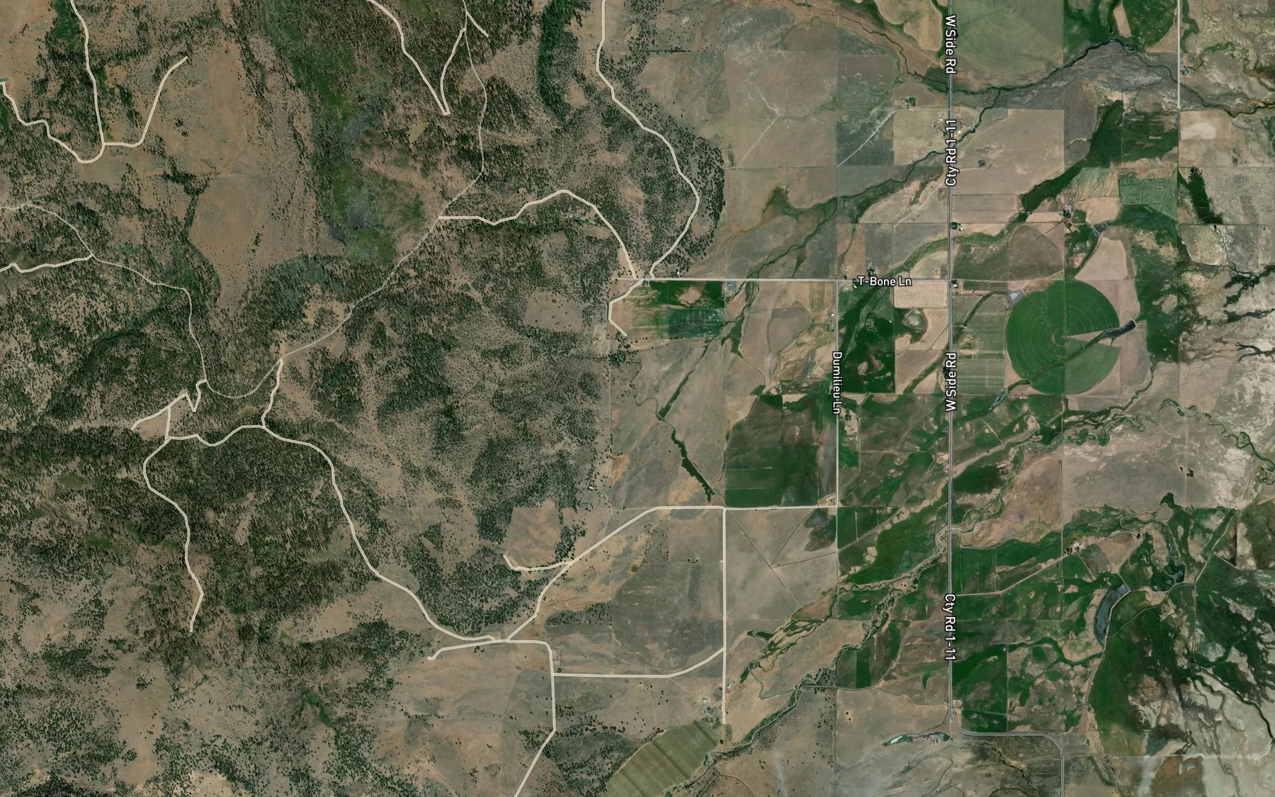 Satellite map of the South Canal