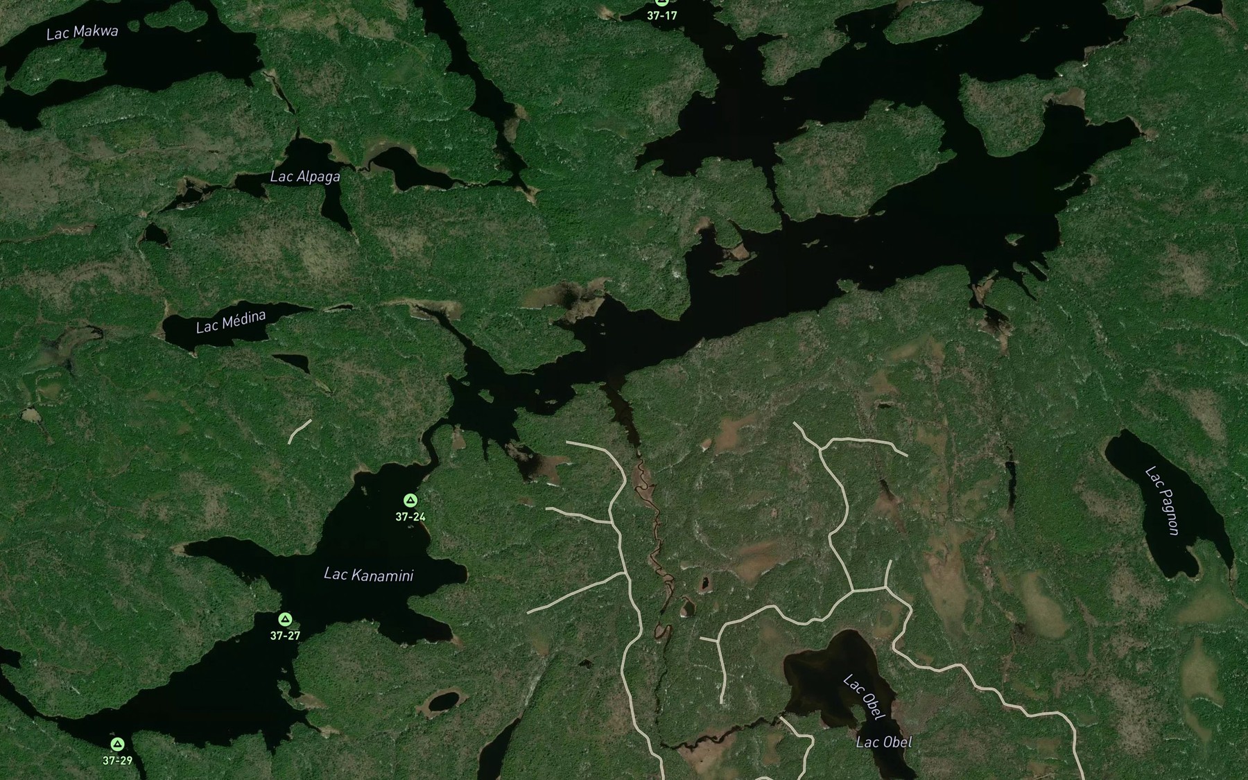 Satellite map of the Ruisseau Chub