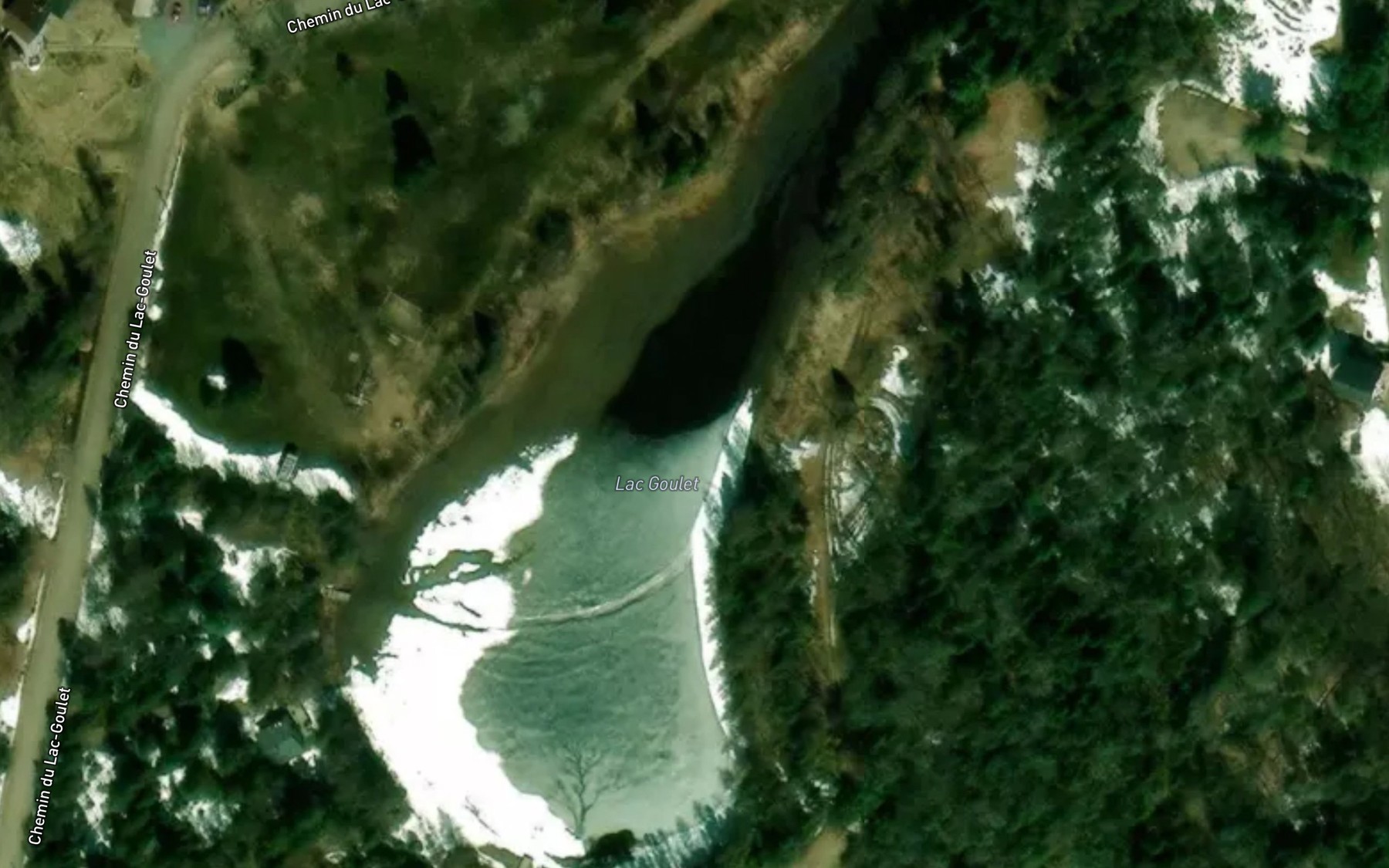 Satellite map of the Lac Goulet