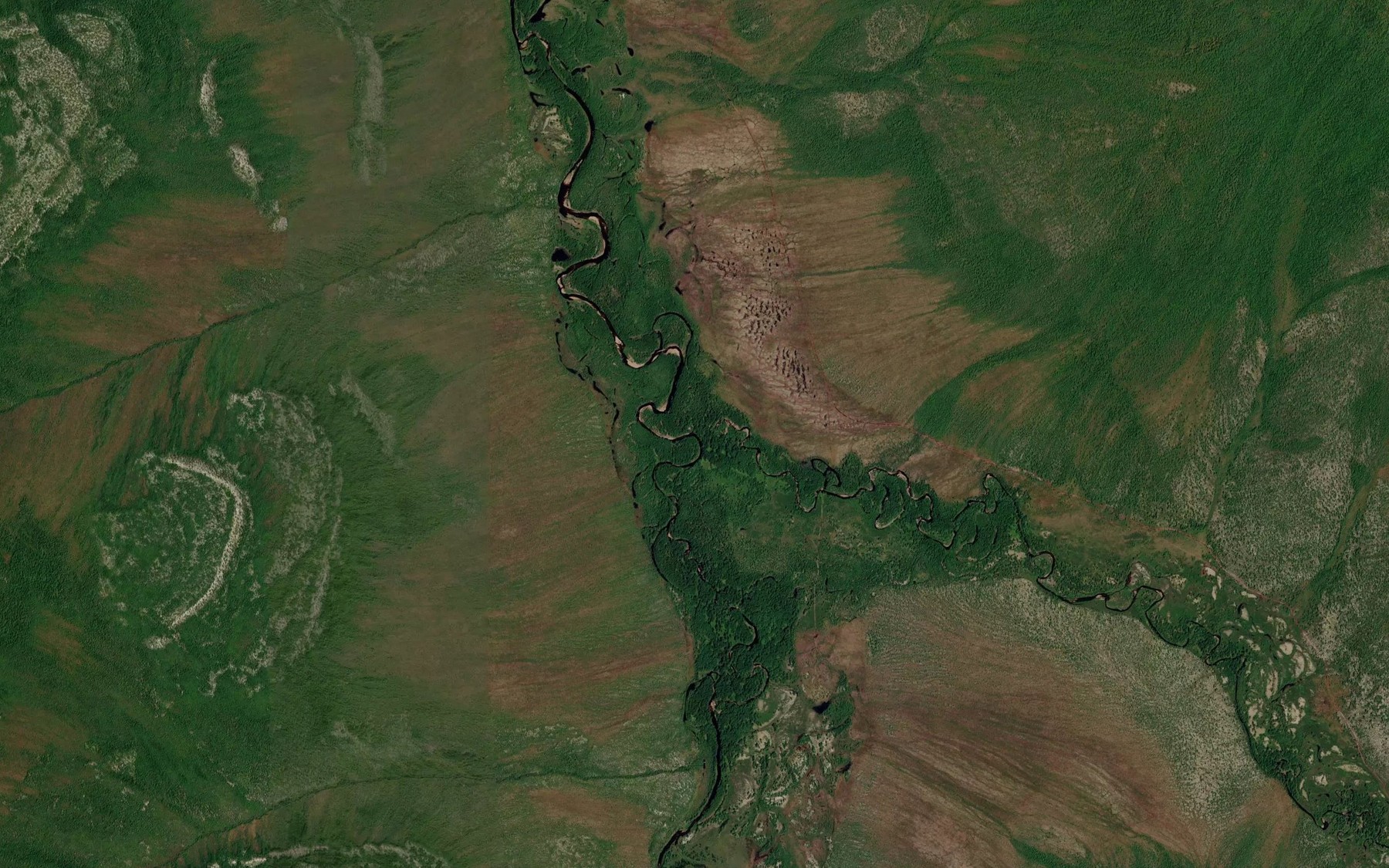 Satellite map of the Nonam-Berakchan
