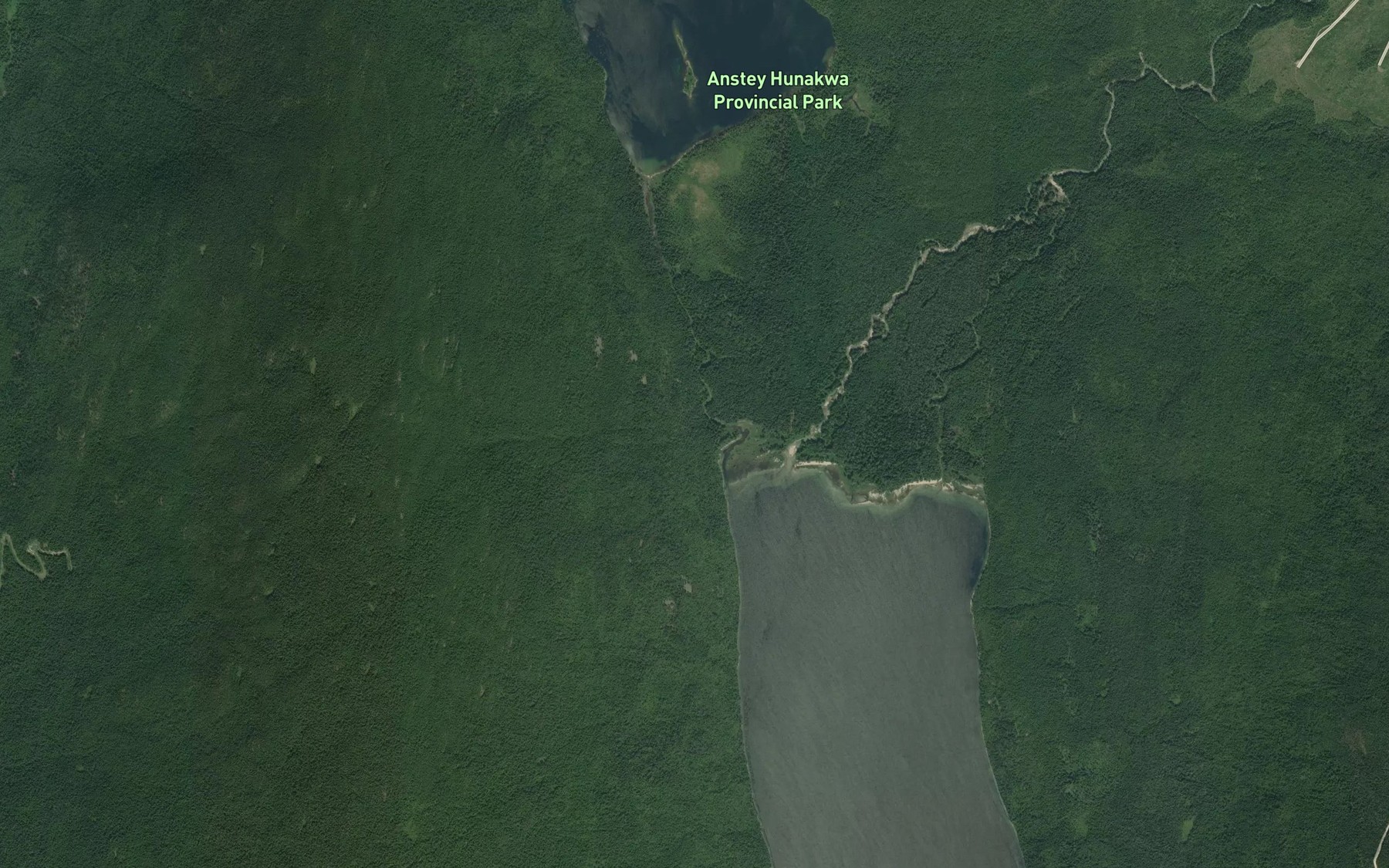 Satellite map of the Hunakwa Creek