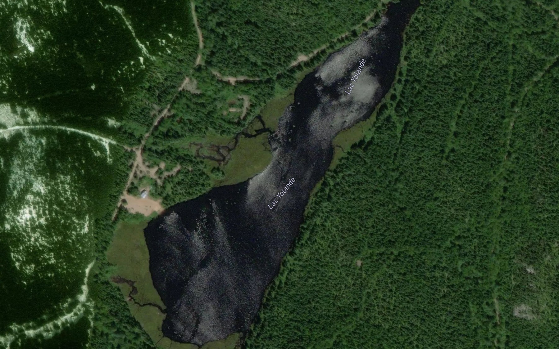 Satellite map of the Lac Yolande