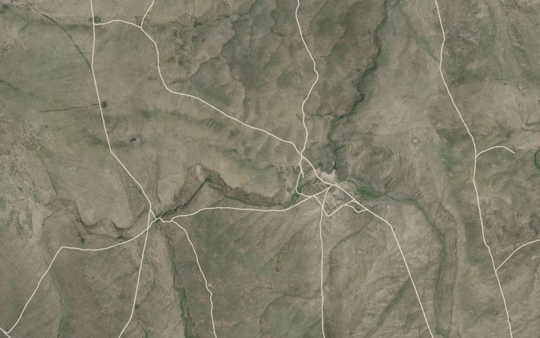Satellite map of the Cowan Reservoir