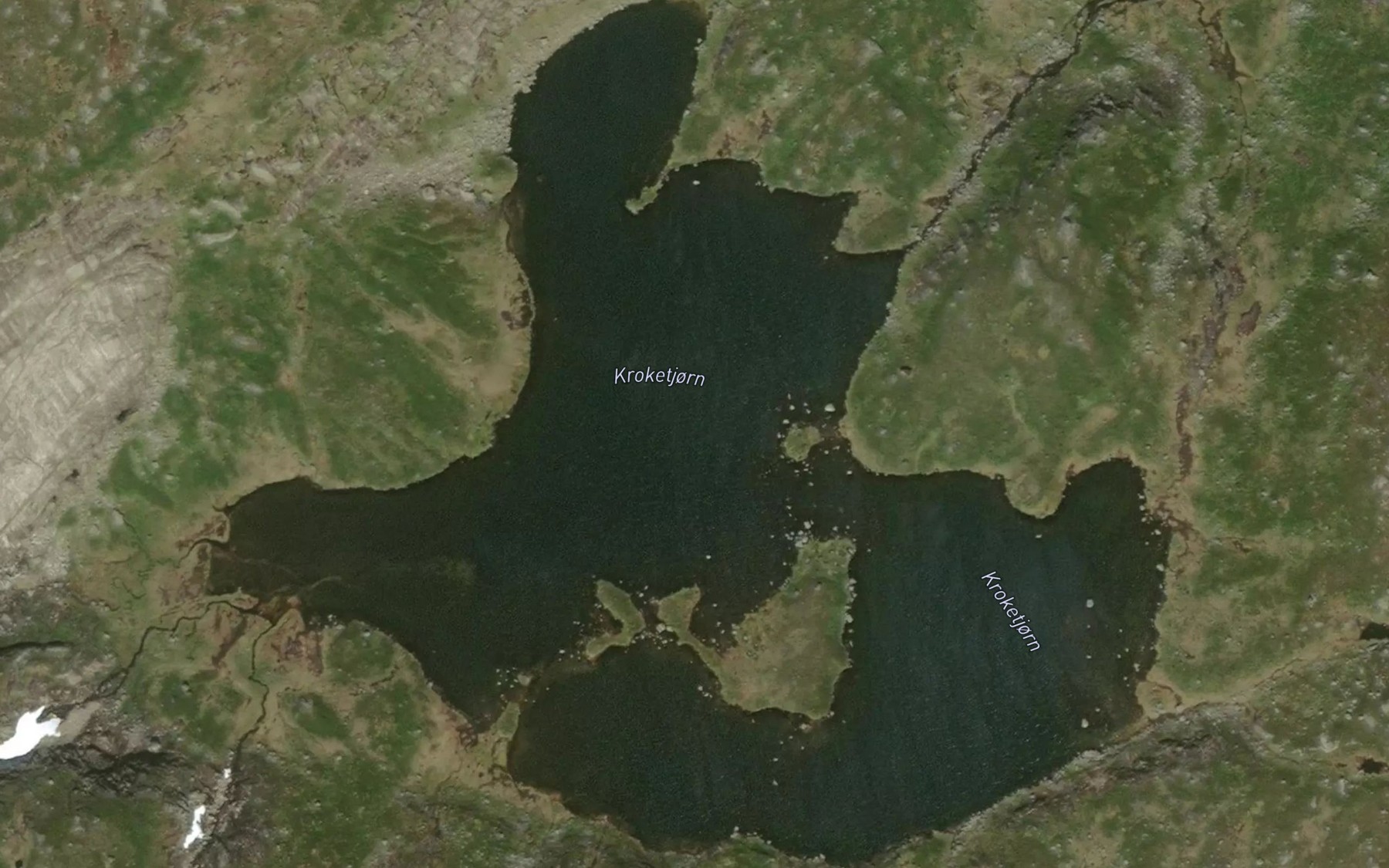 Satellite map of the Kroketjonn