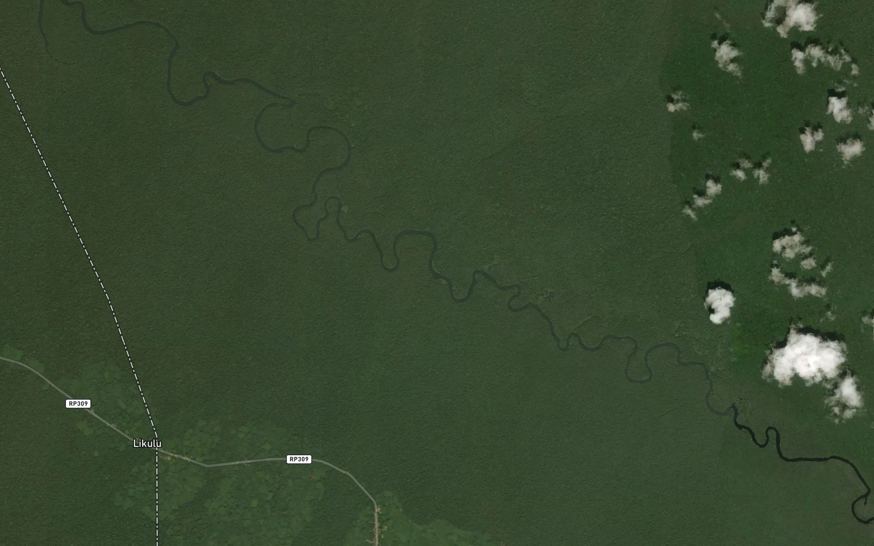 Satellite map of the Bolulu